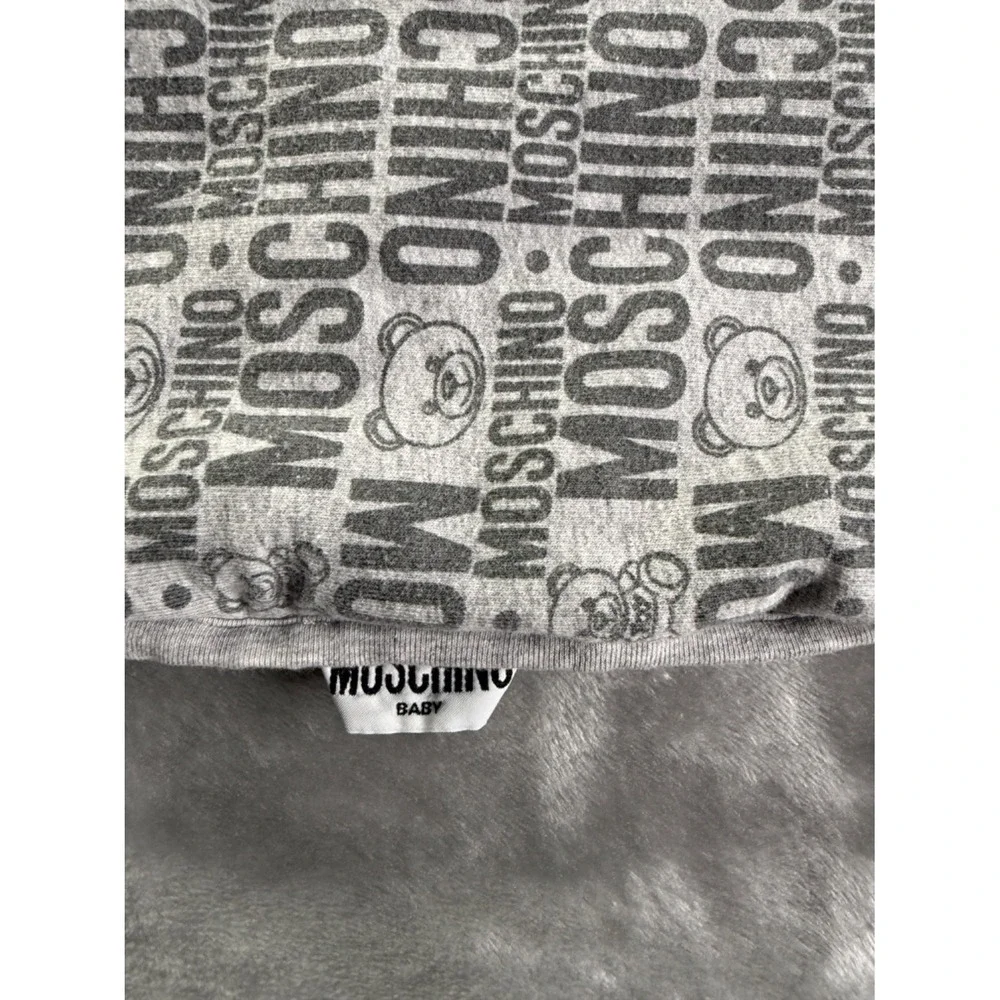 Moschino MMX03A LDB49‎ Changing Pad Cover One Size Gray Cotton Blend